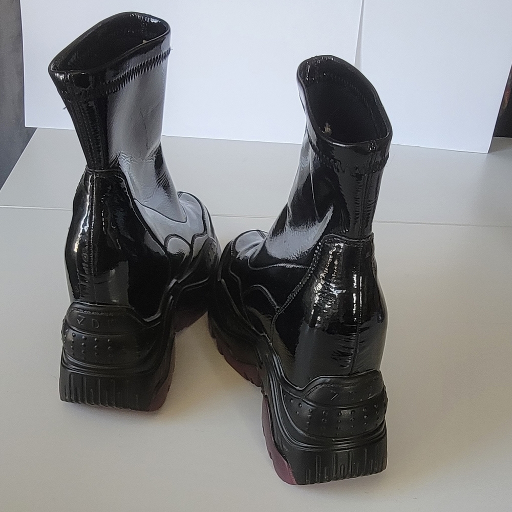Dolls Kill Purple and Black Platform Shoes - Picture 5 of 9